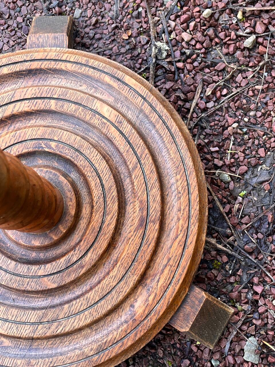 Wooden dessert table