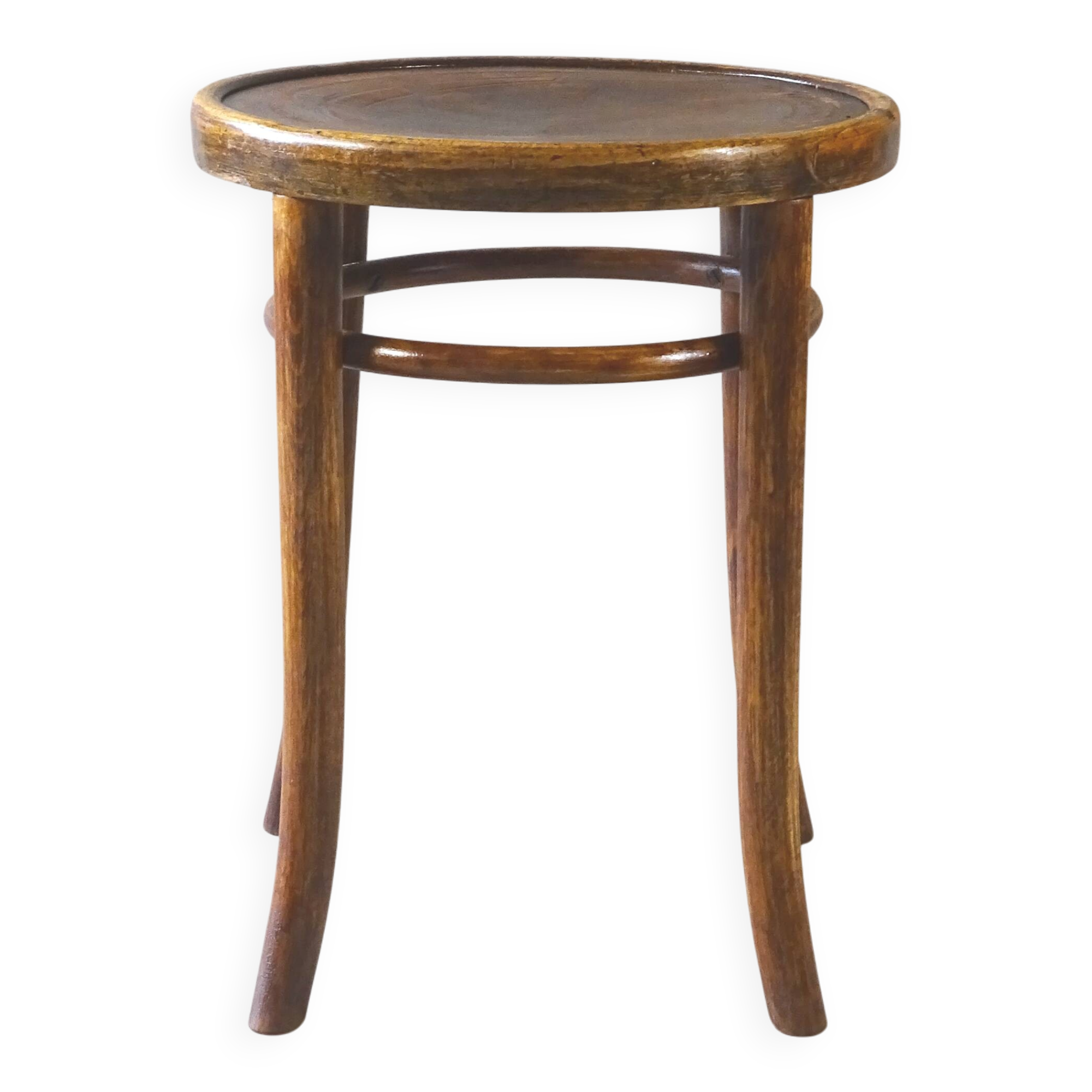 Baumann or Fischel stool, around 1930 with floral seat