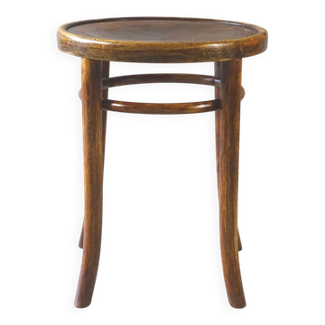 Baumann or Fischel stool, around 1930 with floral seat