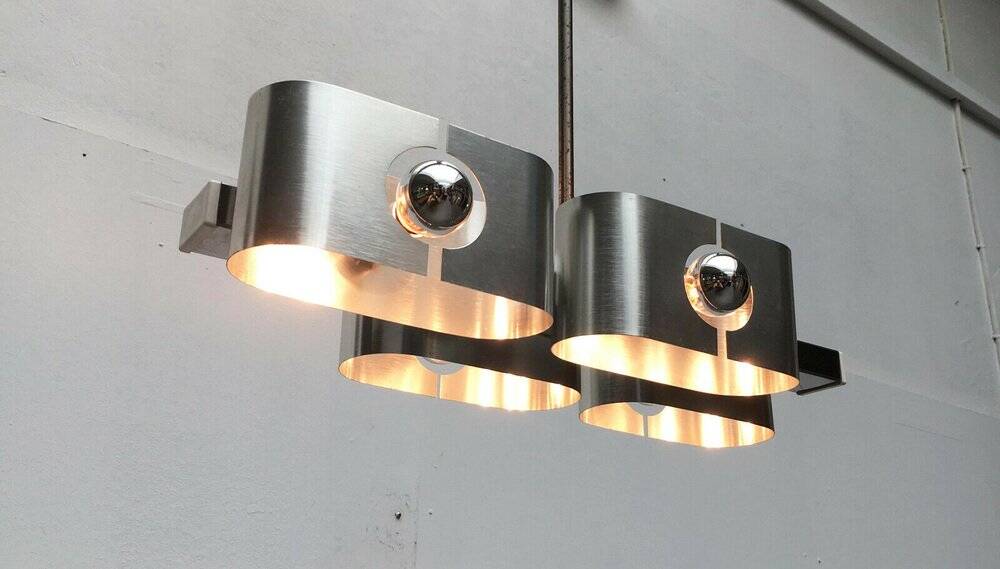Mid-Century Space Age French Ceiling Lamp, 1960s