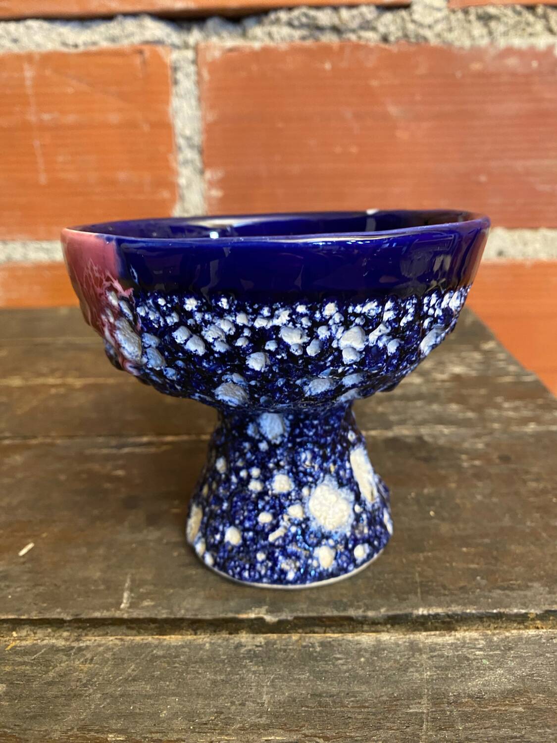 Empty pocket bowl fat lava charles cart cyclops polychrome ceramic #d