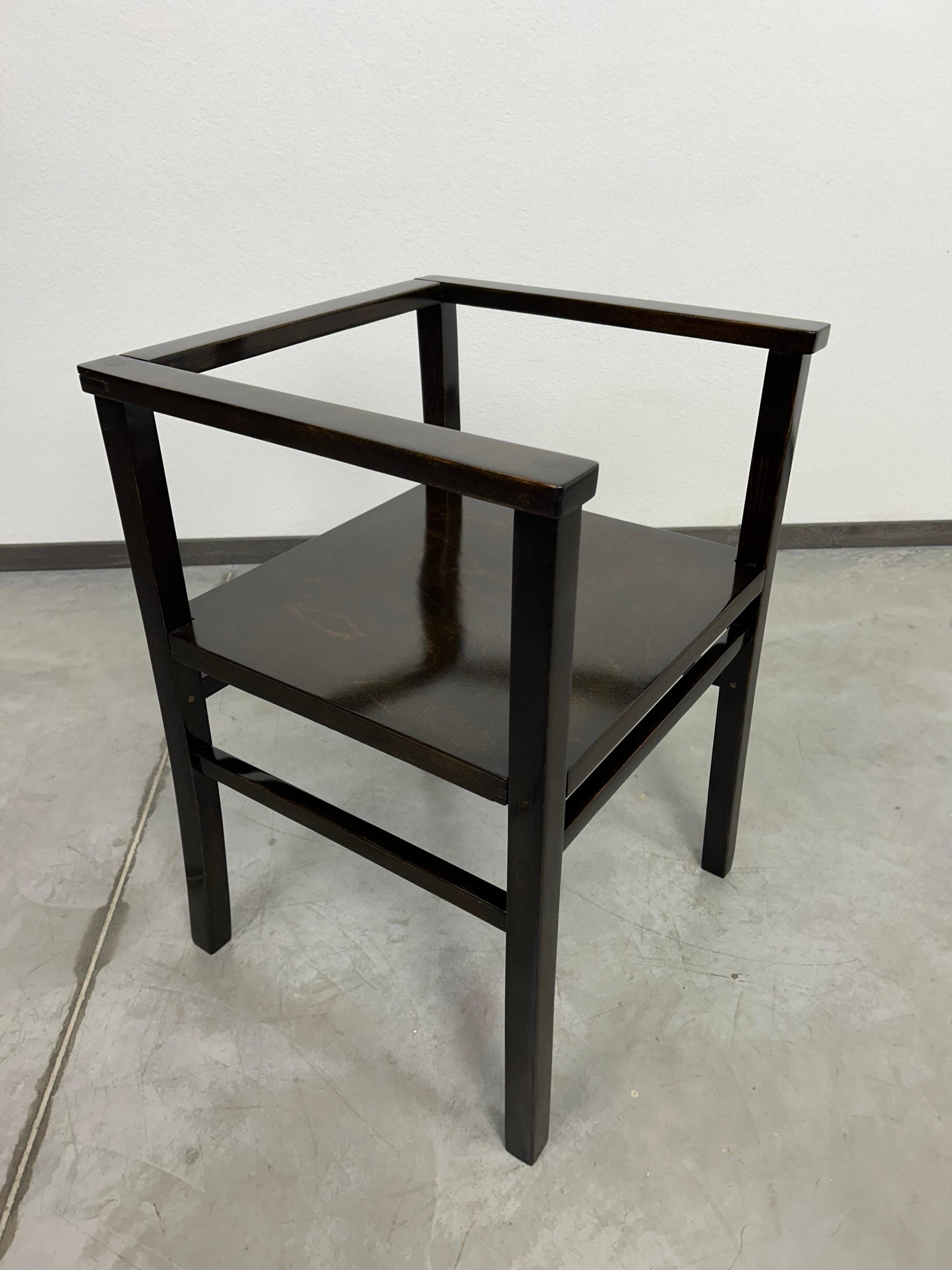 Chaise de bureau art déco cubiste