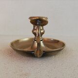 Brass hand candle holder