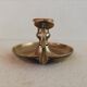 Brass hand candle holder