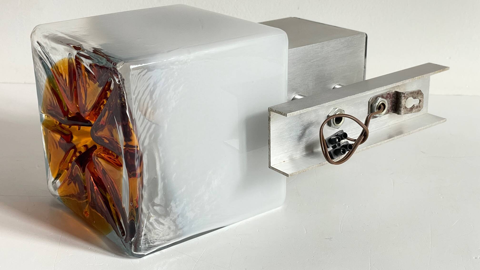 Space age style mazzega wall light