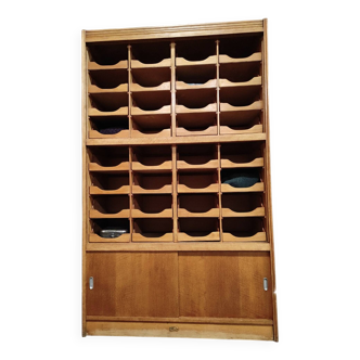 Meuble de mercerie du milieu du siècle | Meuble à chemises | Rangement d'atelier
