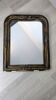 Miroir ancien style Louis-Philippe à cadre marbré 60 x 48 cm