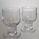 Thick vintage footed glasses