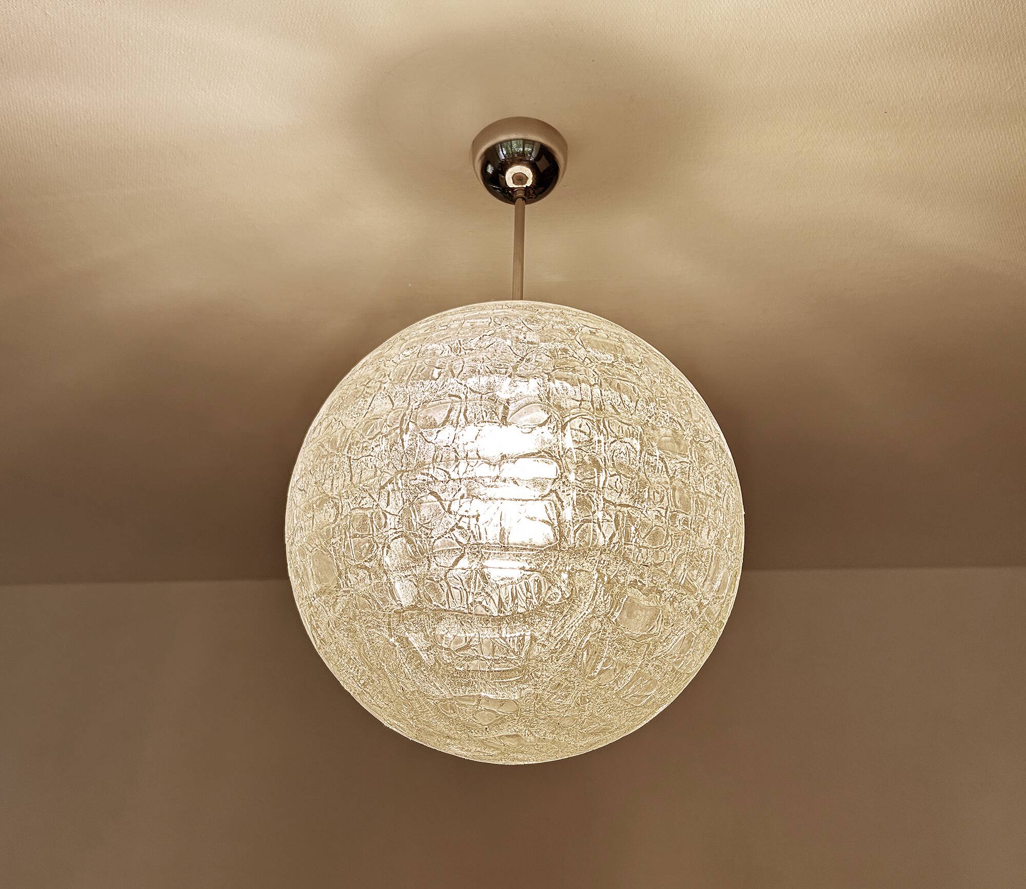 Large Vintage Murano Glass Pendant Light