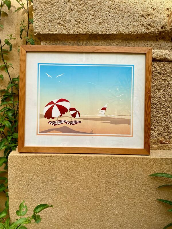 Duo de tableaux vintage 90s