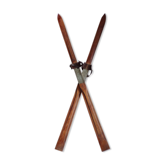 Vintage wooden skis L=200cm