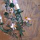 Applique decor de fleurs en métal