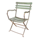 Fauteuil de jardin pliant époque 1900 entièrement d'origine