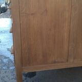 Minister's desk in solid raw oak from the 1930s