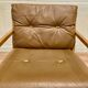 Fauteuil cuir design scandinave "Bernt Petersen" 1960.