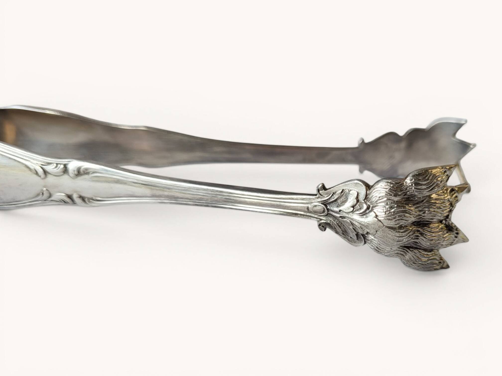 Silver-plated sugar tongs
