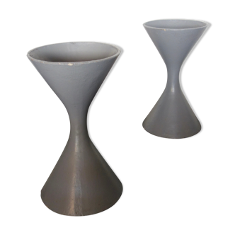 Pair of planters Diabolo of Willy Guhl & Anton Bee for Eternit