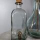 Duo of bottles/carafes, vintage