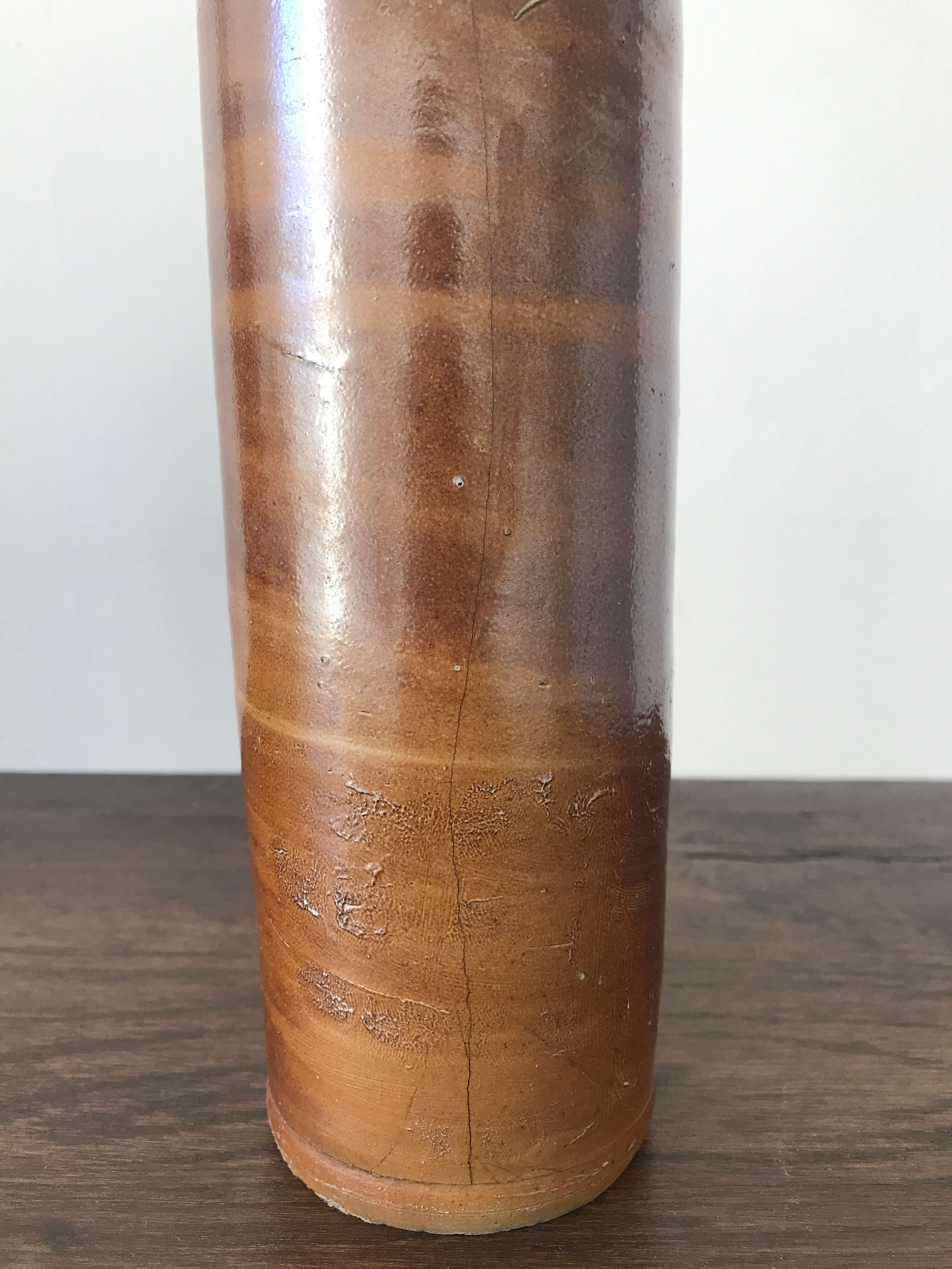 Pair of sandstone bottles