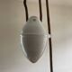 Art Deco porcelain and glass pendant light