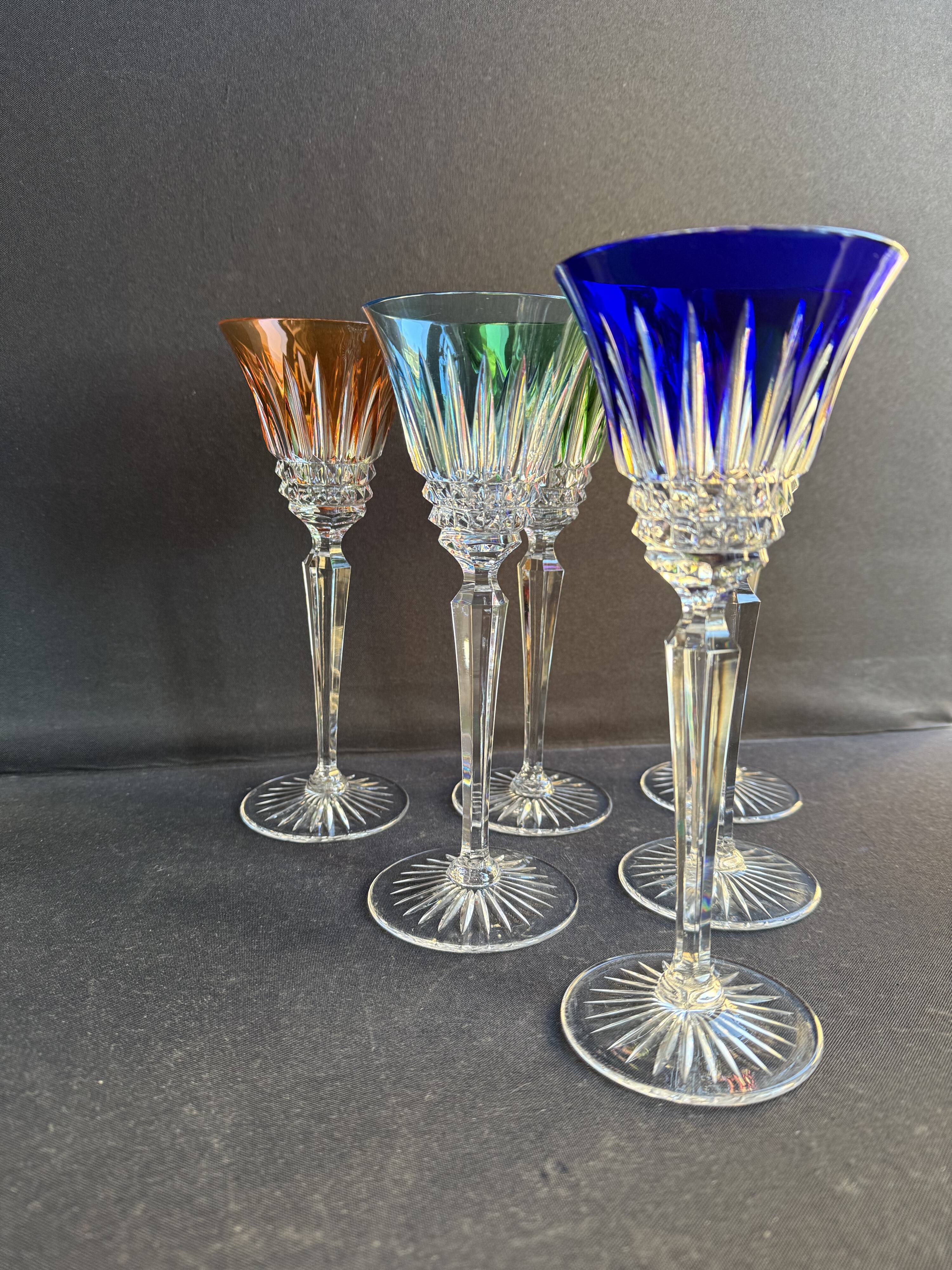6 Wine Glasses – Double Crystal