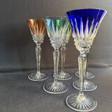6 Verres à vin – Cristal doublé
