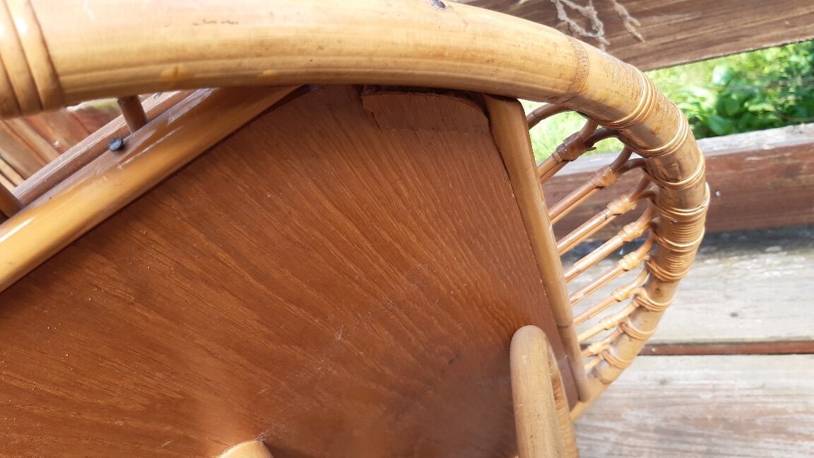 Rattan coffee table 1960