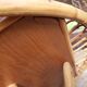 Table basse rotin 1960