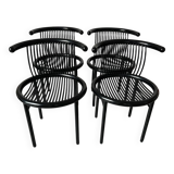 1980s set of 4 “Circo” chairs