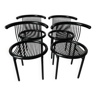 Ensemble de 4 chaises « Circo » des années 1980