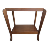 Pedestal table, late Art Deco tea table, 50-60 oak