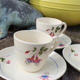 Sarreguemines coffee cups