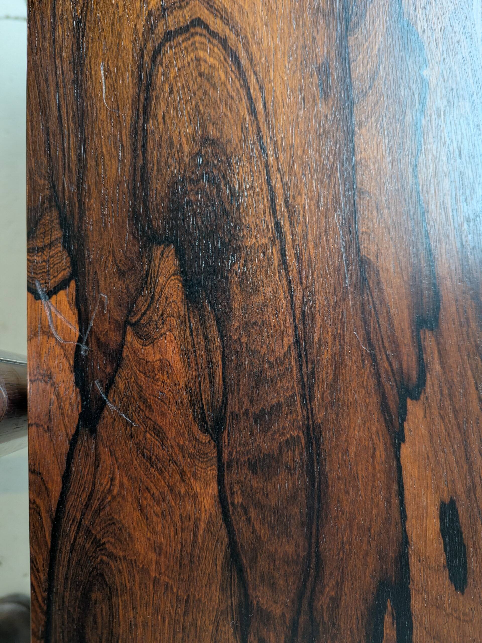 Rio rosewood executive desk, 1970s.