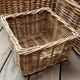 Set of four wicker baskets