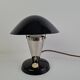 Bauhaus Mushroom Table Lamp with Adjustable Shade, Czechoslovakia, 1930s
