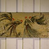 Enamelled canvas roosters by DEFFP 13 2000’s