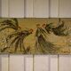 Tableau toile émaillée coqs de DEFFP 13, années 2000