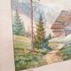 Painting Mountain Chalet 1947 Reubelt