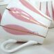 10 white ceramic coffee cups - Digoin 9604 France - vintage 50s