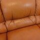 Vintage cognac camel leather canapé from the 1970s.