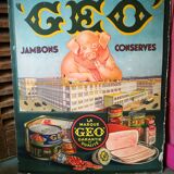 Advertising poster cannery - charcuterie Geo