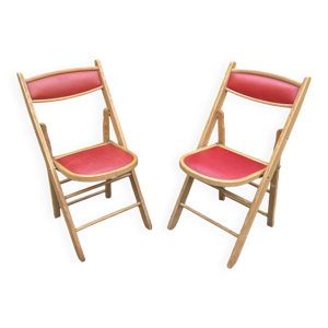 Paire de chaises pliantes
