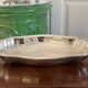Silver metal bread basket Louis XV style