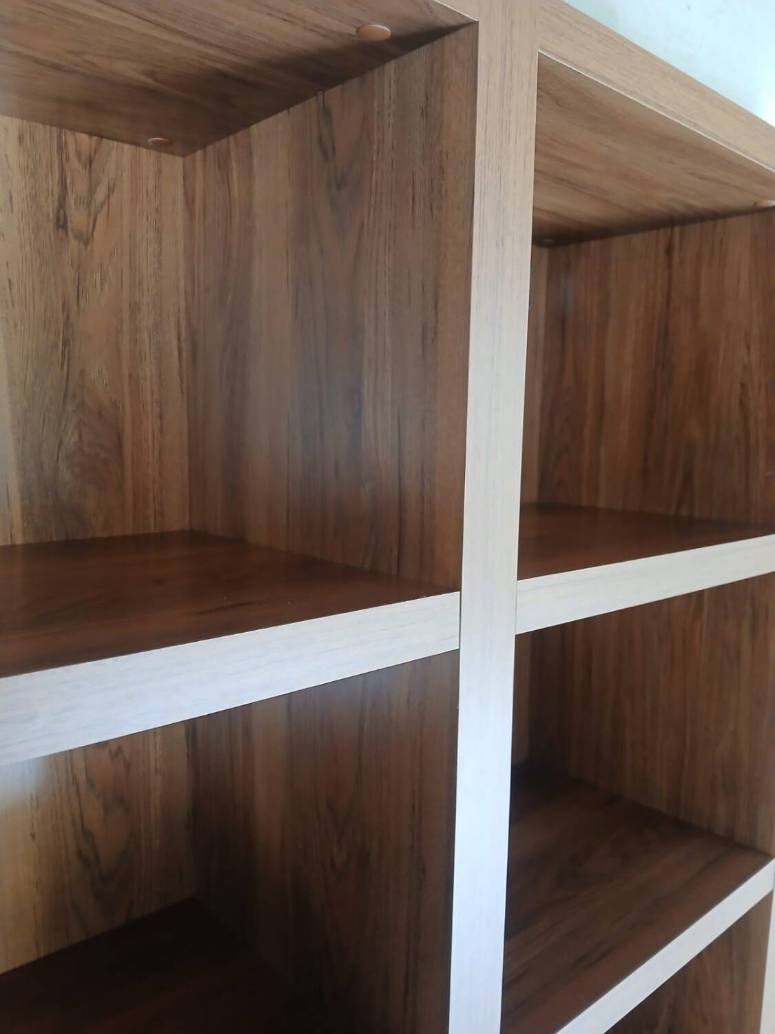 Large Gauthier library – warm wood – elegant lines – 21