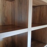 Large Gauthier library – warm wood – elegant lines – 21