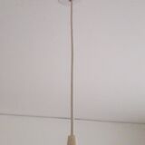 Vintage opaline and metal pendant light