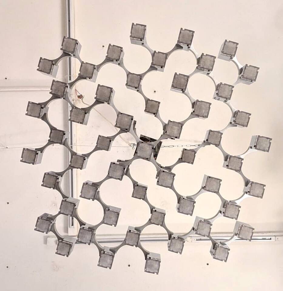 Lustre gaetano sciolari "cubic" 57 feux