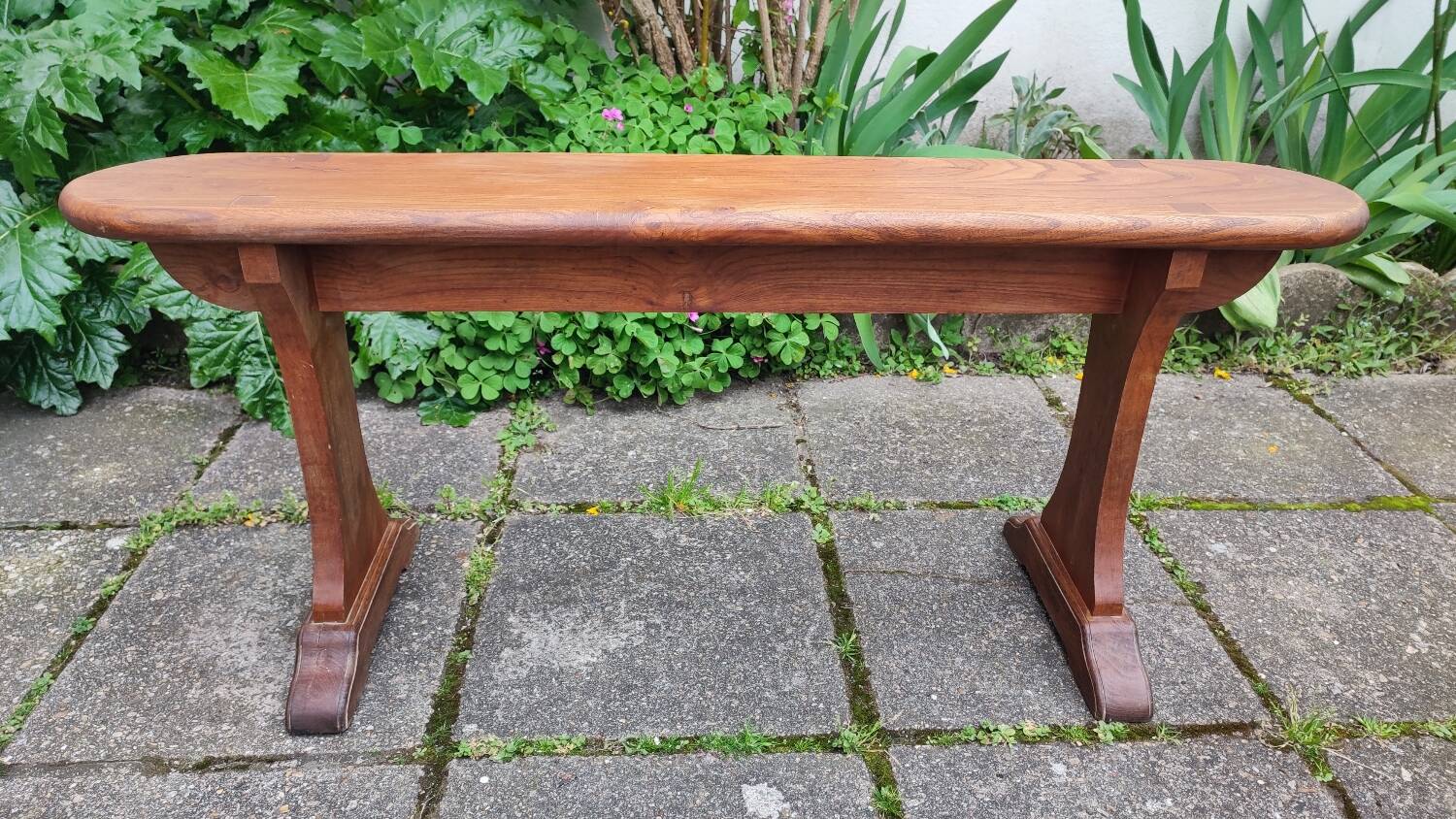 Antique elm bench