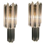 Lot de 2 appliques à prismes en verre de Murano