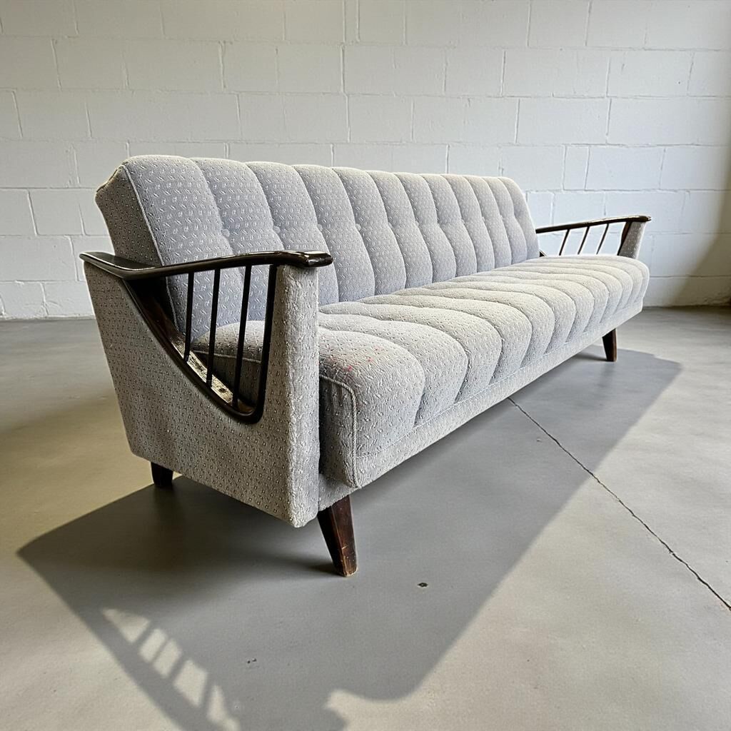 Grey vintage sofa / sofa / bed